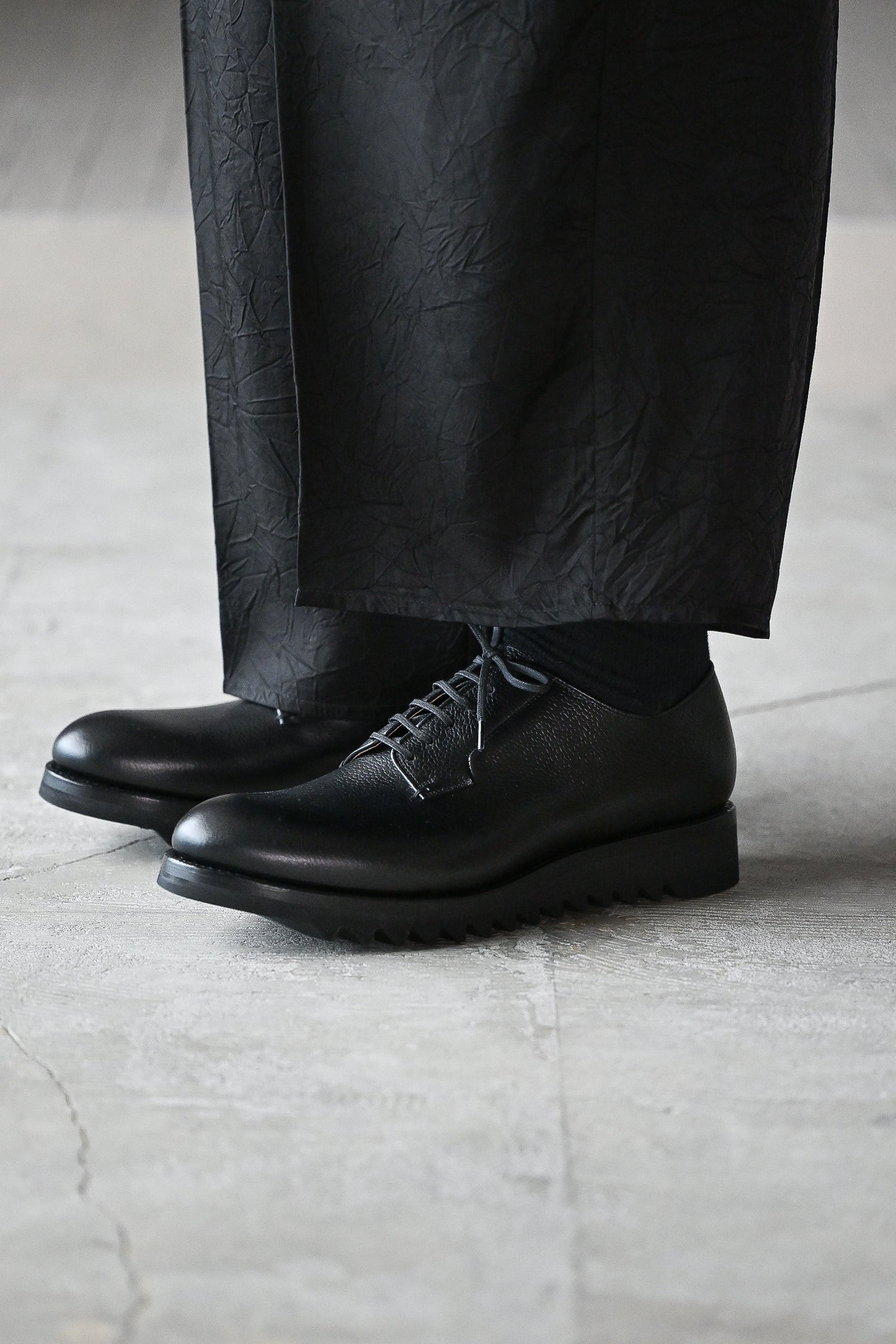 F.LLI Giacometti / FG173 massimo （SHARK SOLE PLAIN TOE） -SCOZIA NERO