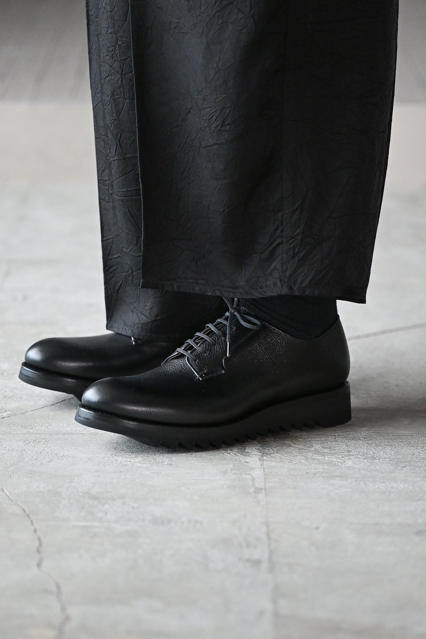 F.LLI Giacometti / FG173 massimo （SHARK SOLE PLAIN TOE） -SCOZIA NERO