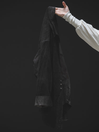 barbell object / leather 3b sh -BLACK