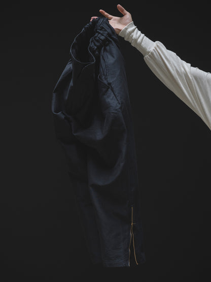 barbell object / zipper pt -BLACK