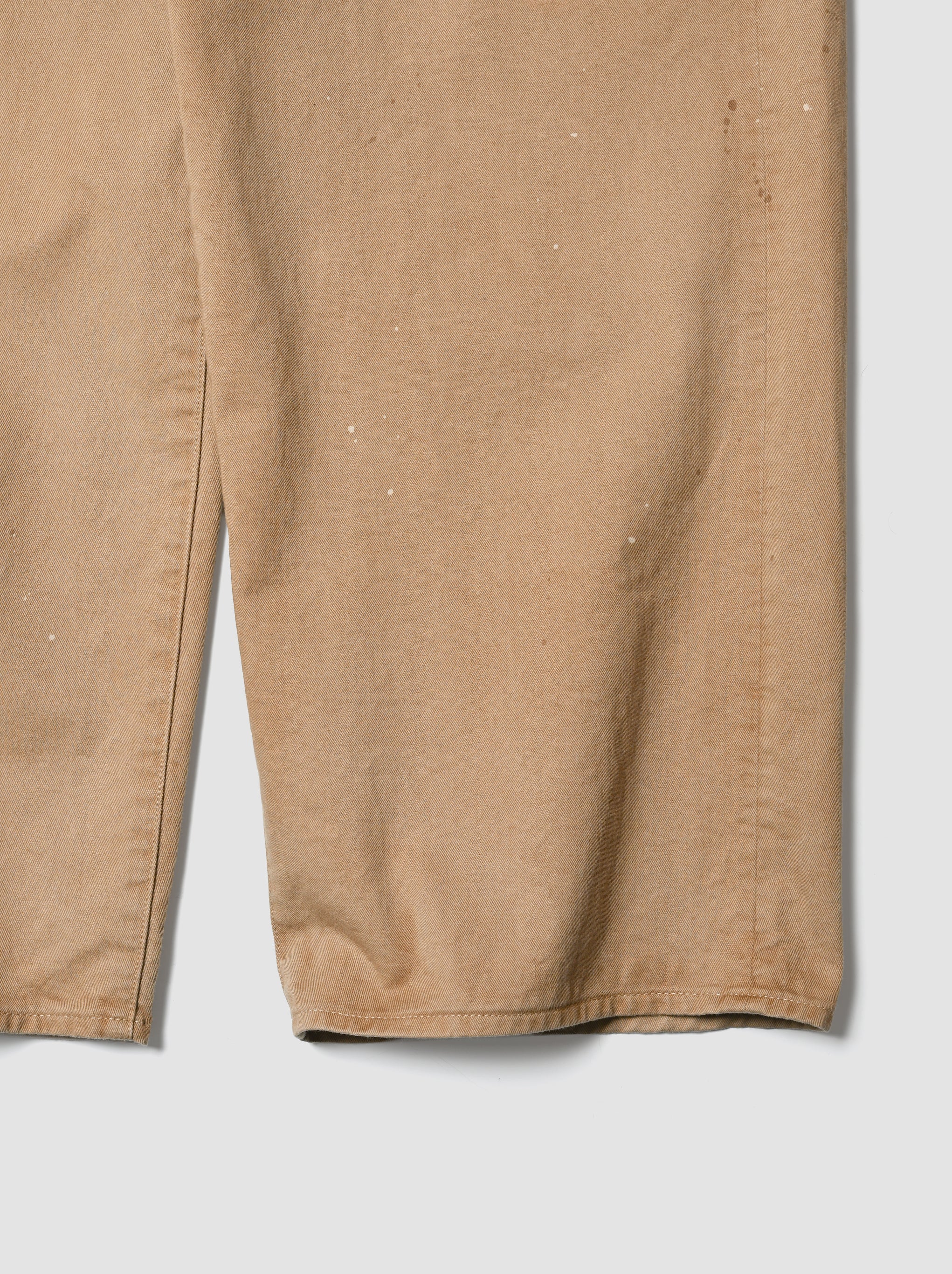 ANCELLM / AGING CHINO SLACKS -BEIGE