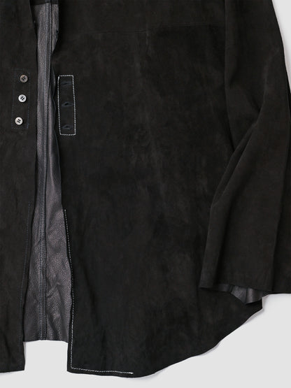 barbell object / leather 3b sh -BLACK