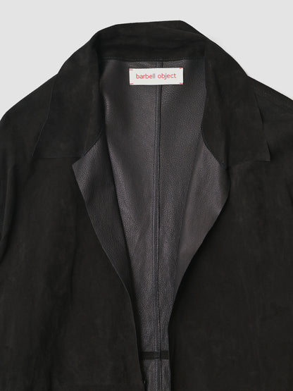 barbell object / leather 3b sh -BLACK