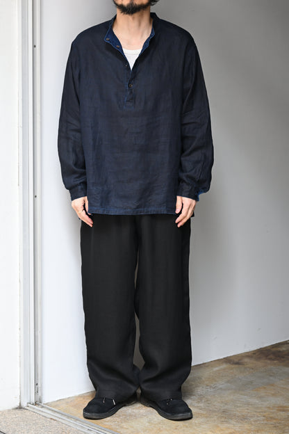 MITTAN / やわらか大麻プルオーバー -墨×インディゴ