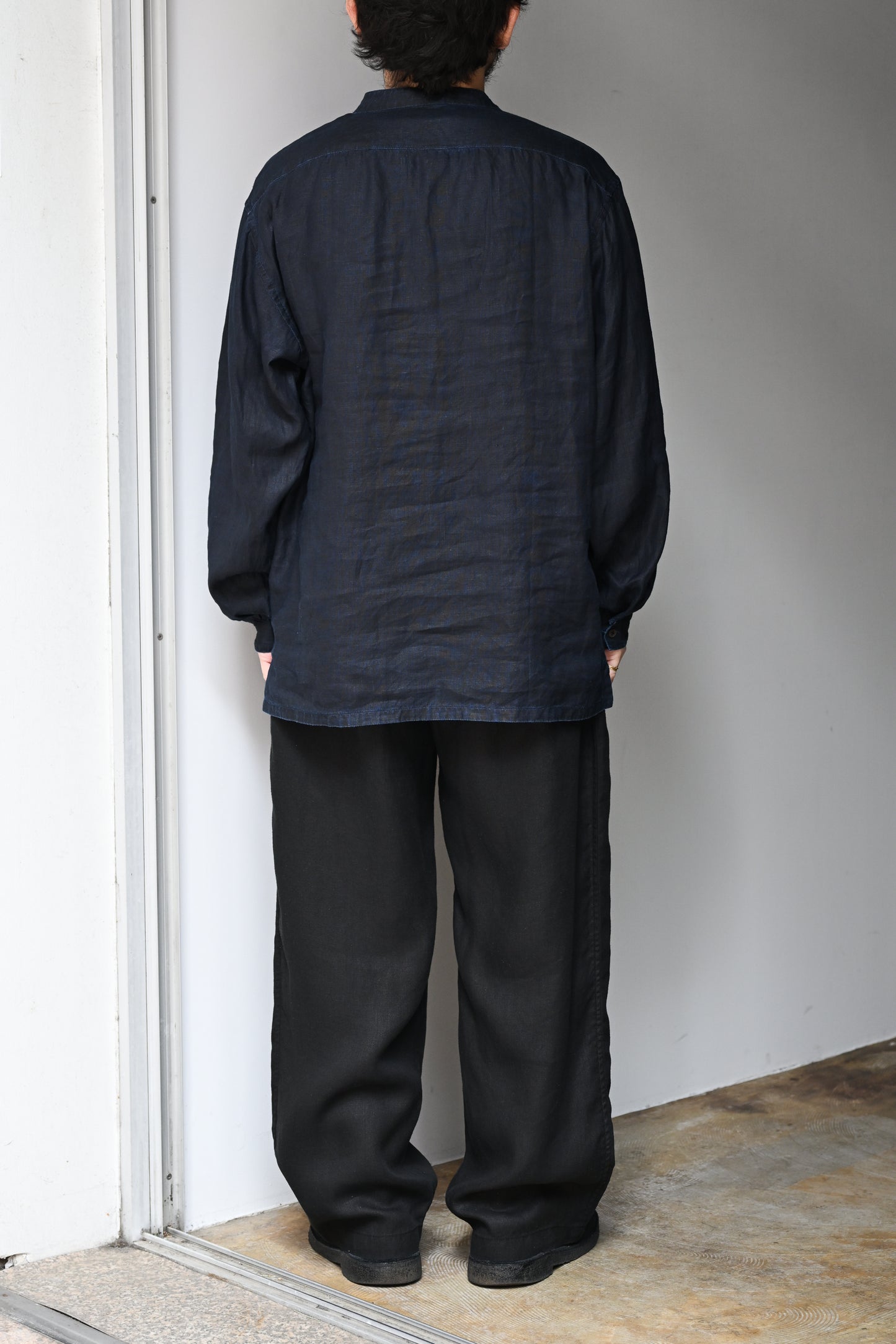 MITTAN / やわらか大麻プルオーバー -墨×インディゴ