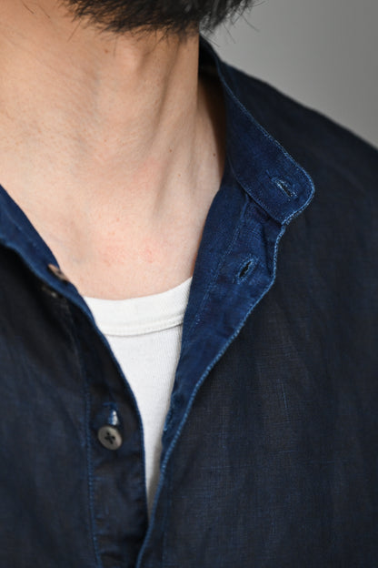 MITTAN / やわらか大麻プルオーバー -墨×インディゴ