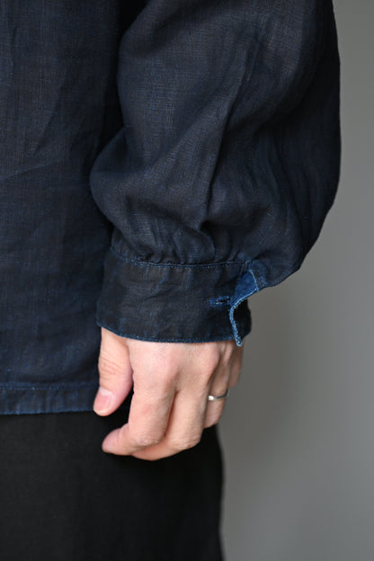 MITTAN / やわらか大麻プルオーバー -墨×インディゴ