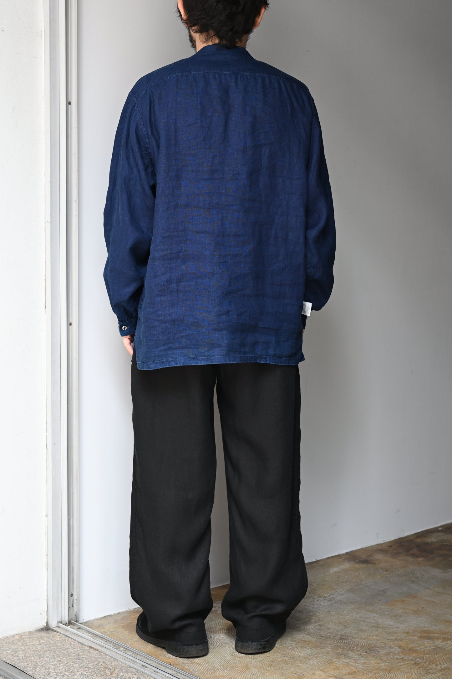 MITTAN / やわらか大麻プルオーバー -墨×インディゴ