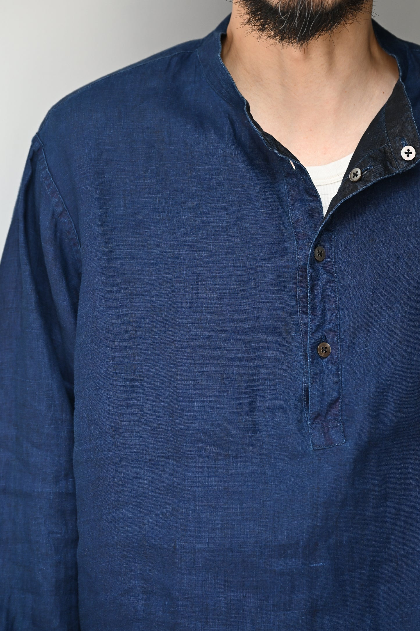 MITTAN / やわらか大麻プルオーバー -墨×インディゴ