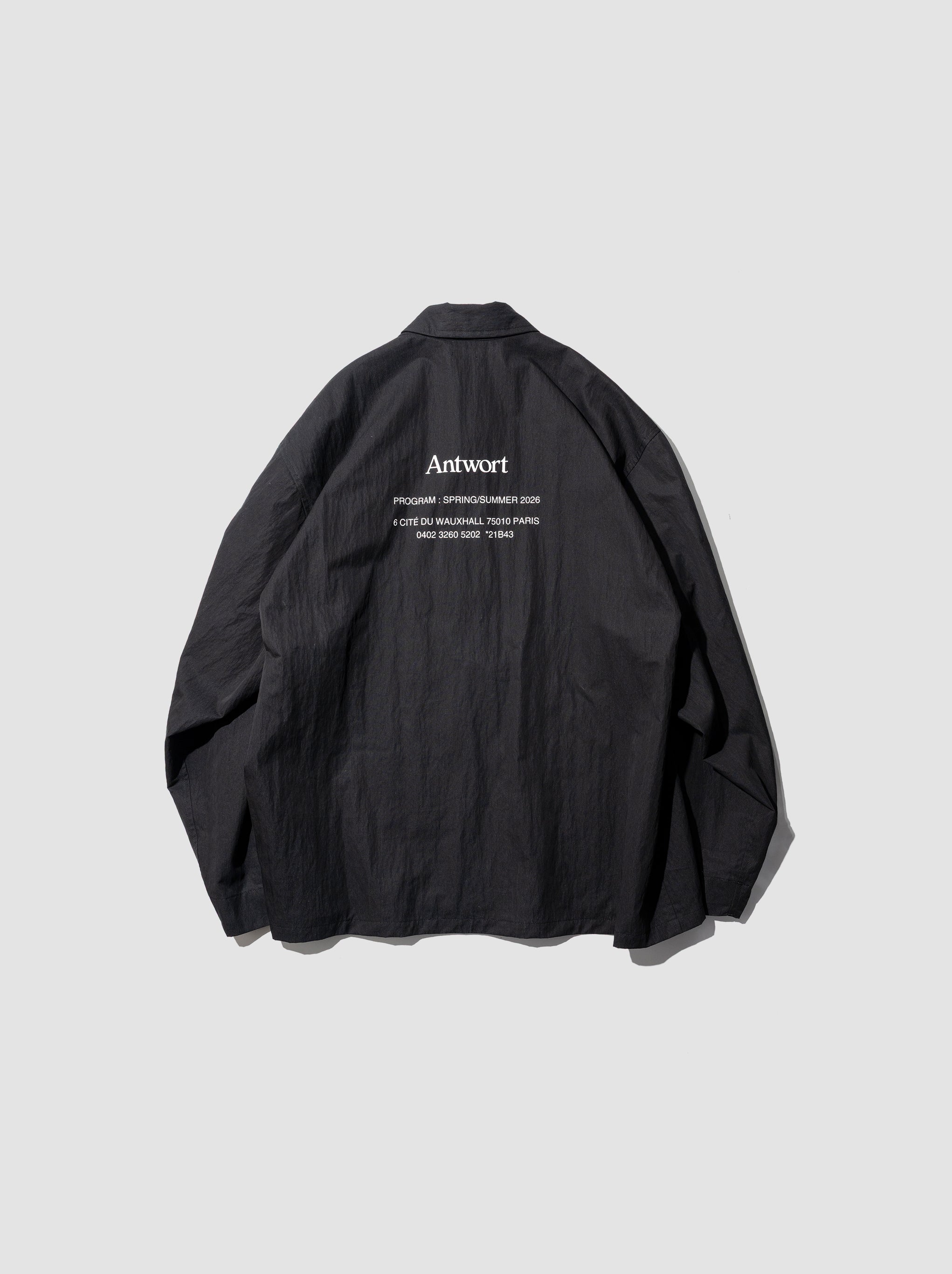Antwort / EX. DESIGN TEAM SHIRT JACKET -BLACK – and father