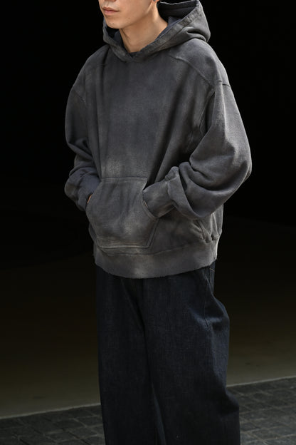 ANCELLM / SWITCHING HOODIE -BLACK