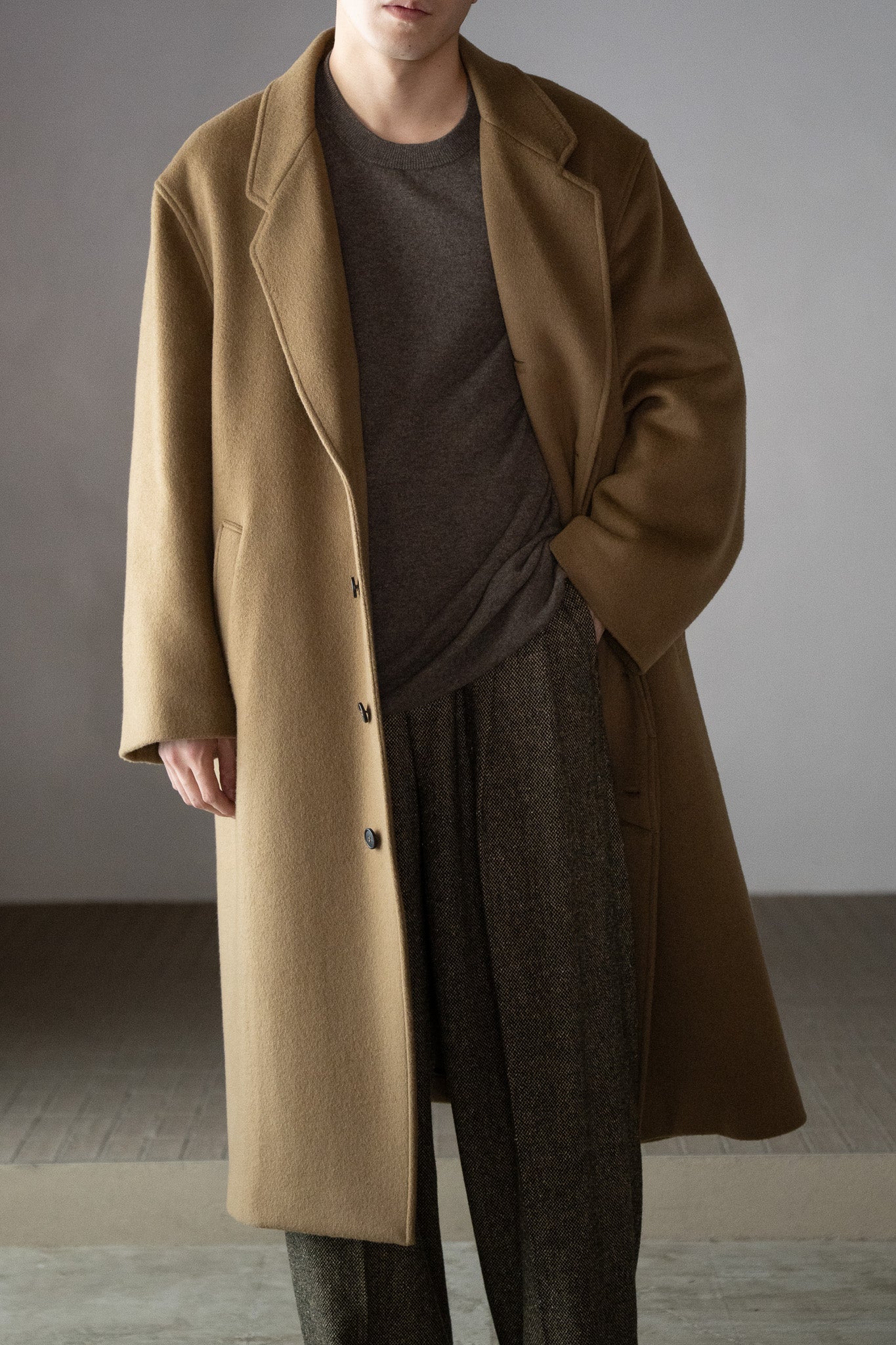 Cristaseya / OVERSIZED COAT -CAMEL