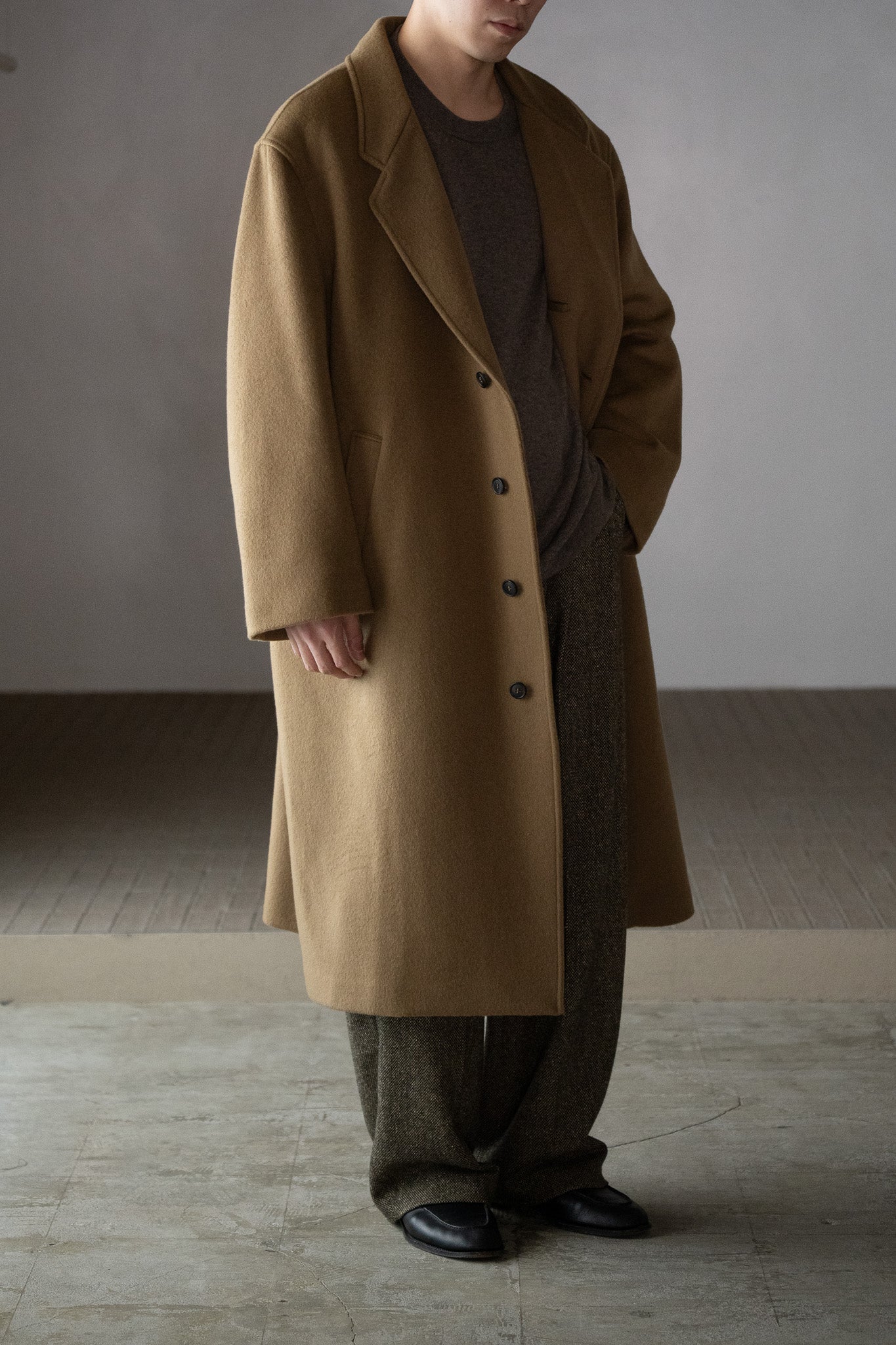 Cristaseya / OVERSIZED COAT -CAMEL