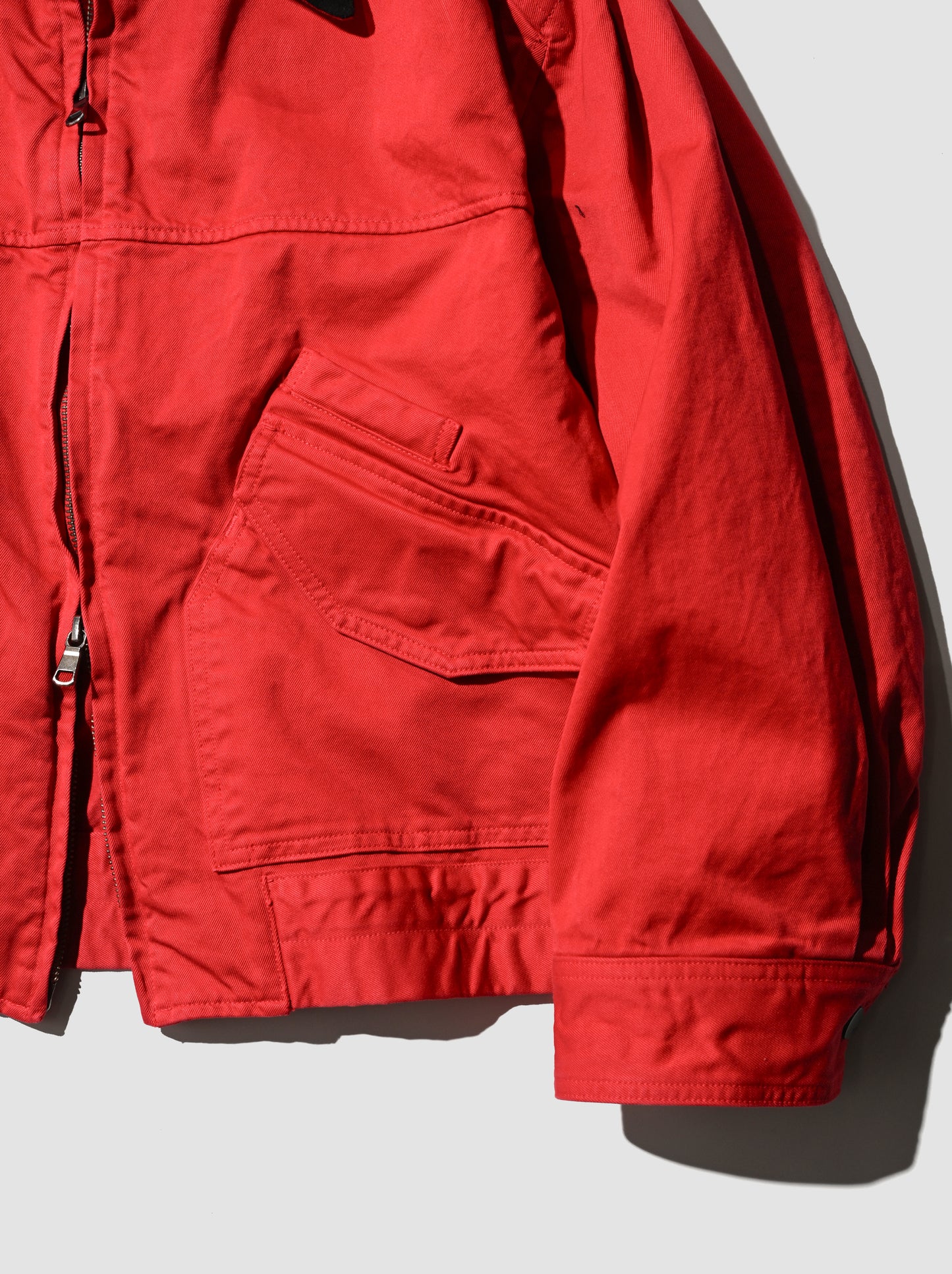 ANCELLM / ZIP BLOUSON -RED