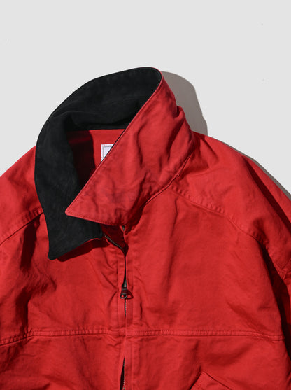 ANCELLM / ZIP BLOUSON -RED