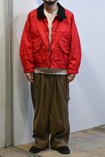 ANCELLM / ZIP BLOUSON -RED