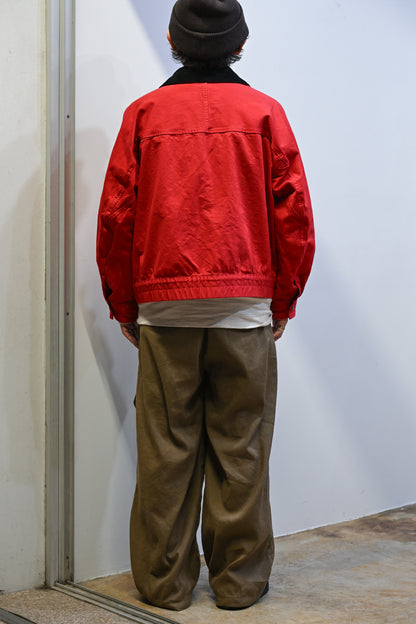 ANCELLM / ZIP BLOUSON -RED