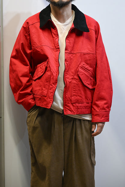 ANCELLM / ZIP BLOUSON -RED