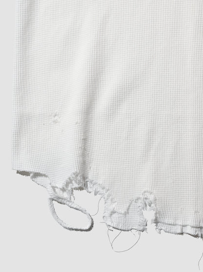 ANCELLM / DAMAGE WAFFLE TANK -WHITE