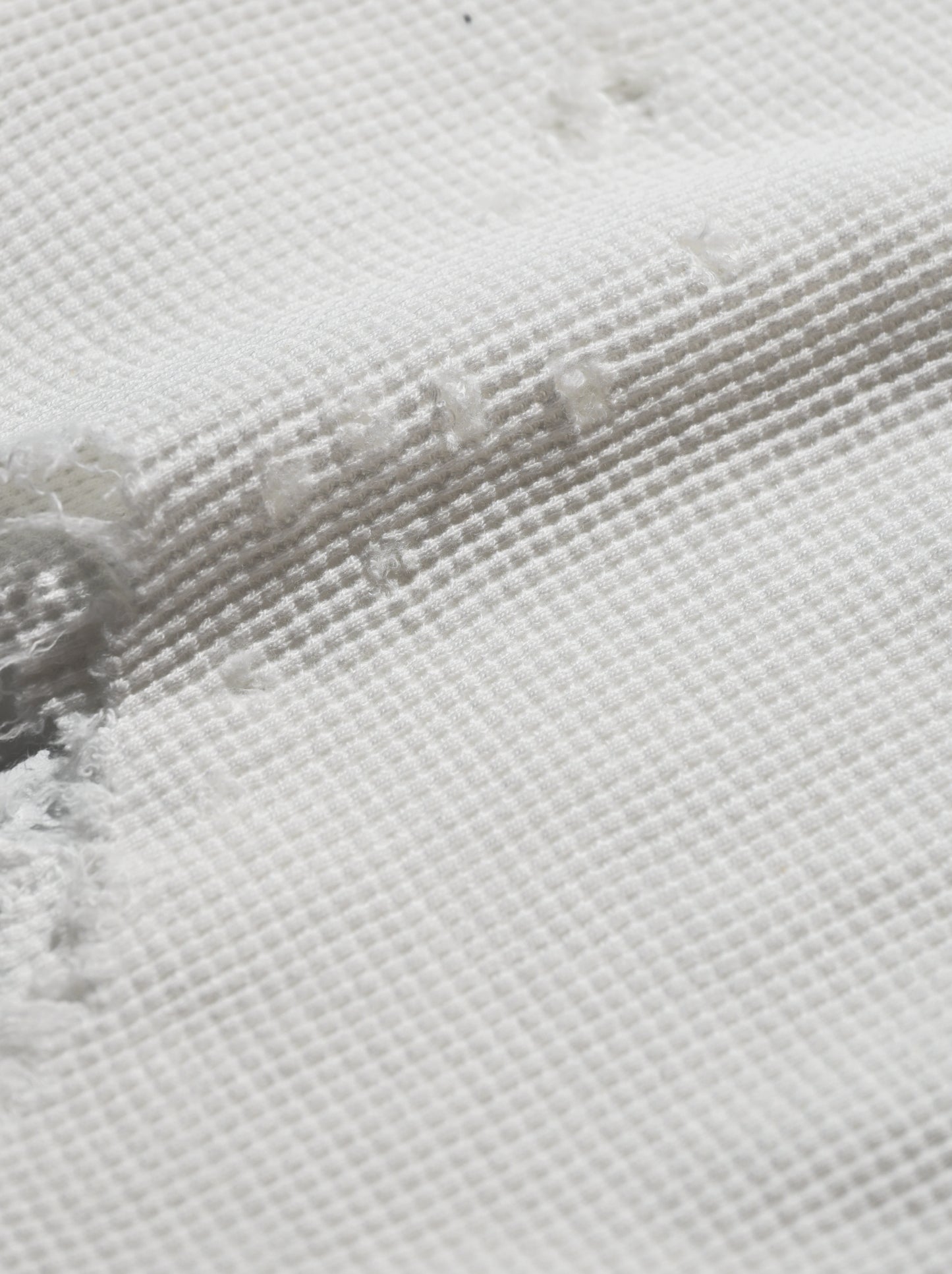 ANCELLM / DAMAGE WAFFLE TANK -WHITE