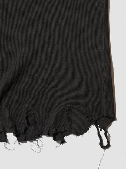 ANCELLM / DAMAGE WAFFLE TANK -D.BROWN