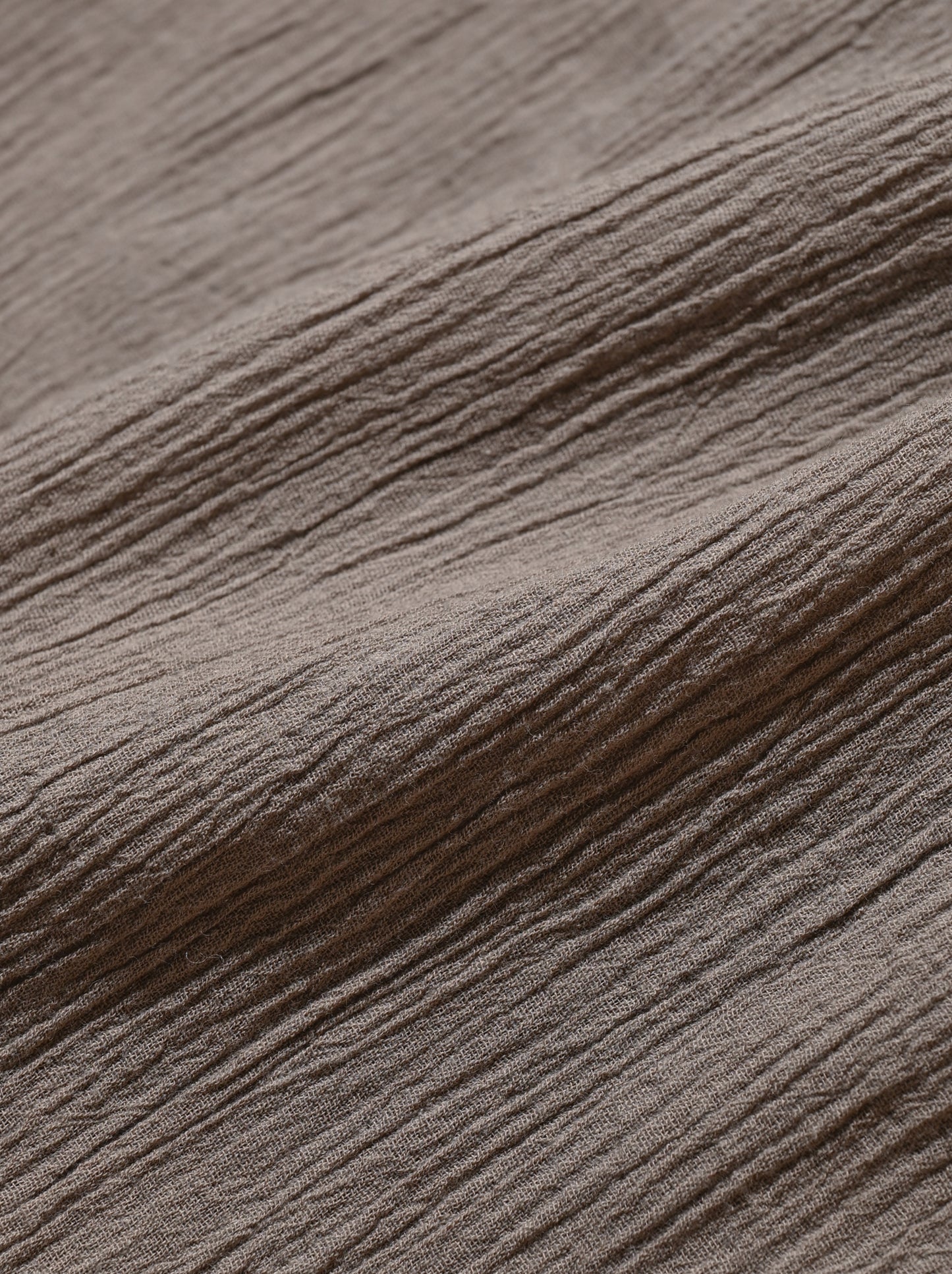 ANCELLM / BELTED CREPE TUCK SLACKS -GREIGE