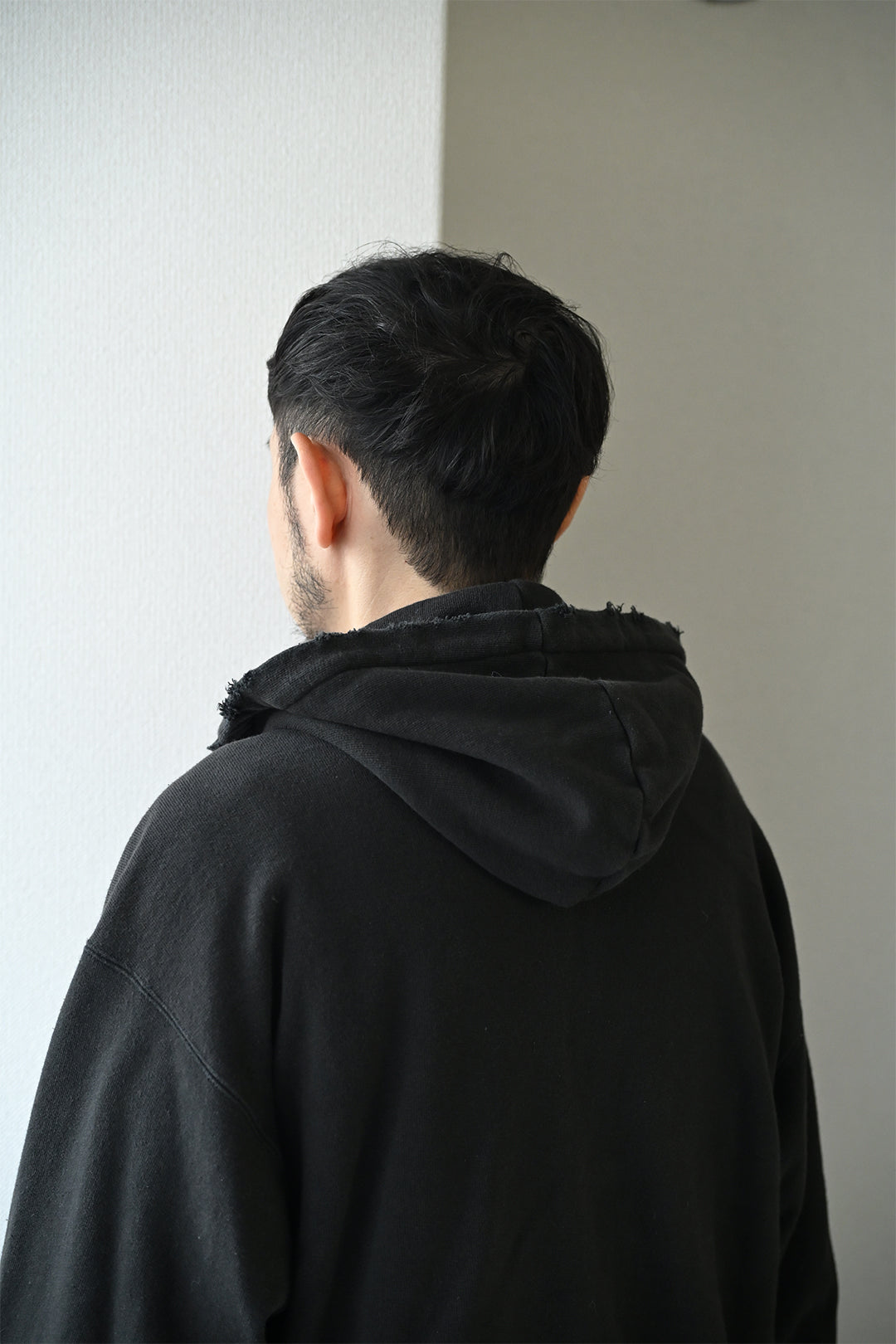 ANCELLM / ZIP UP HOODIE -BLACK