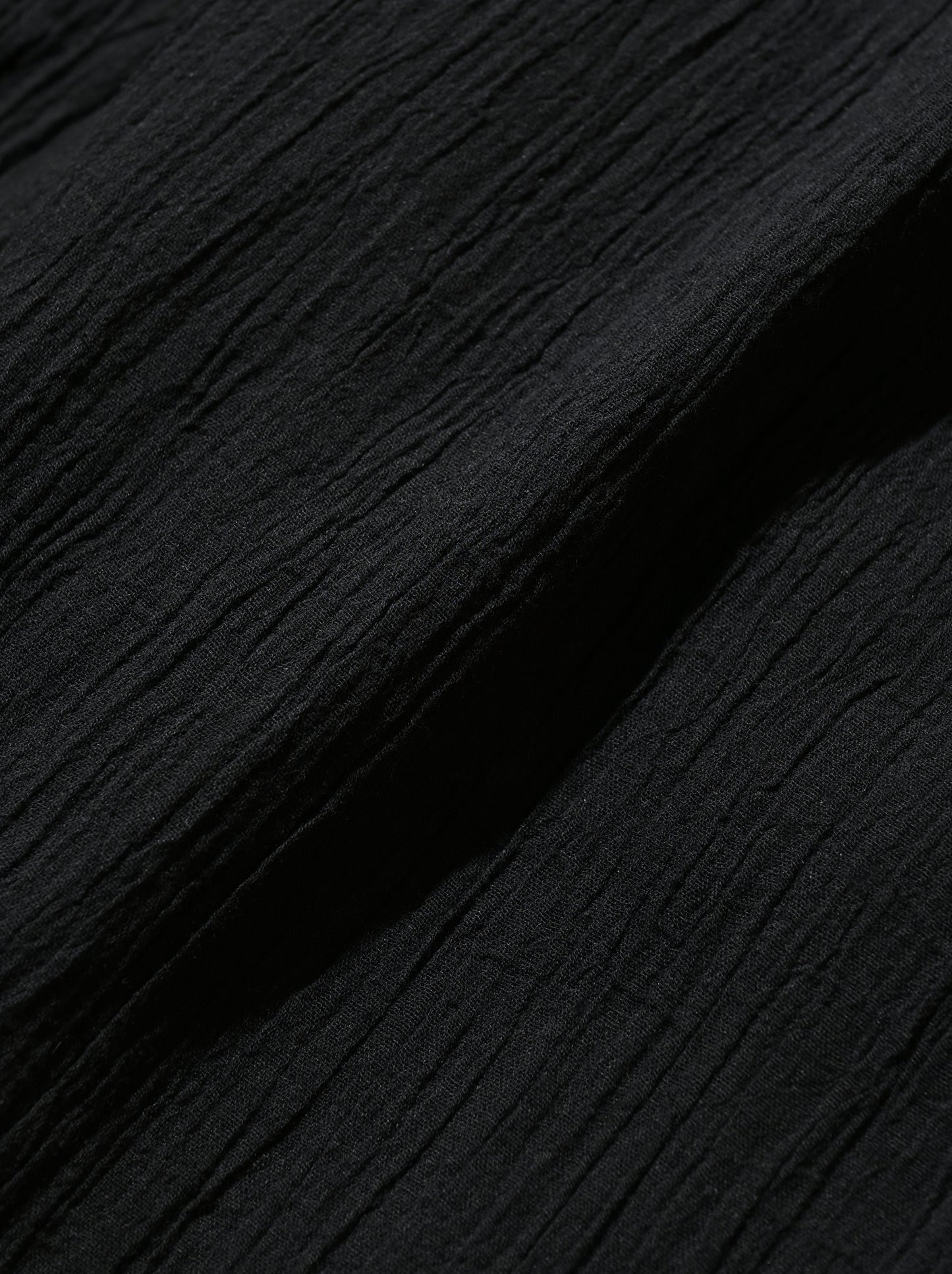 ANCELLM / BELTED CREPE TUCK SLACKS -BLACK