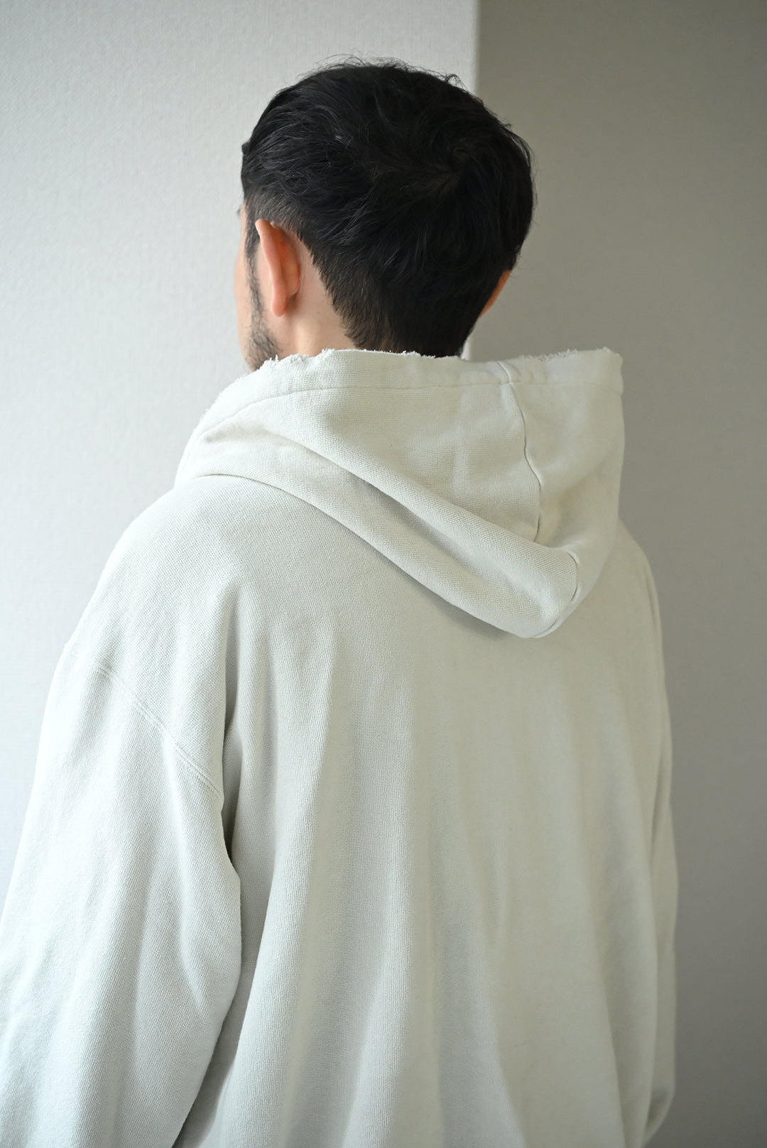 ANCELLM / ZIP UP HOODIE -G.WHITE