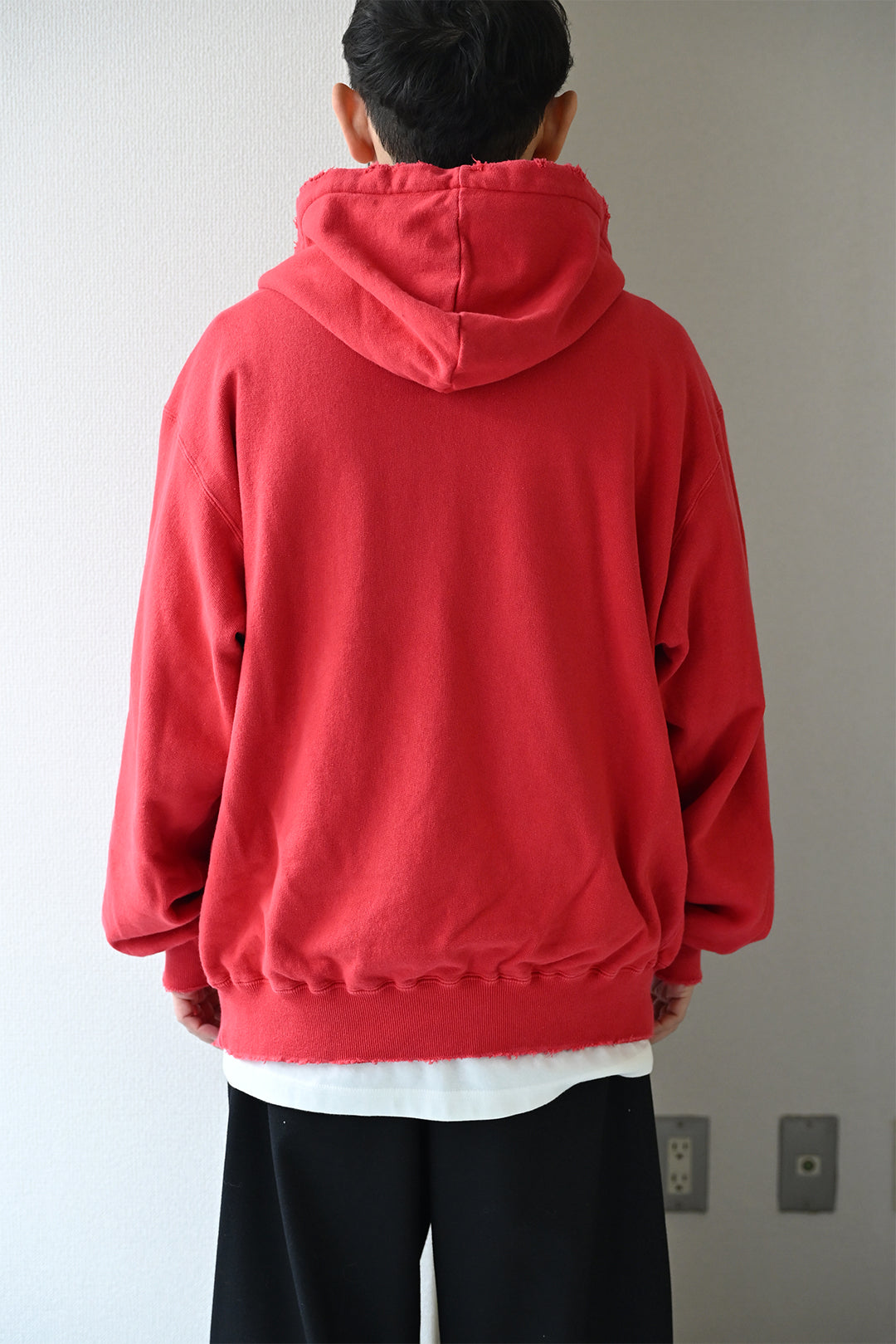 ANCELLM / ZIP UP HOODIE -RED