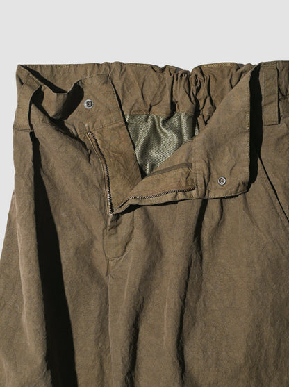 barbell object / zipper pt -KHAKI