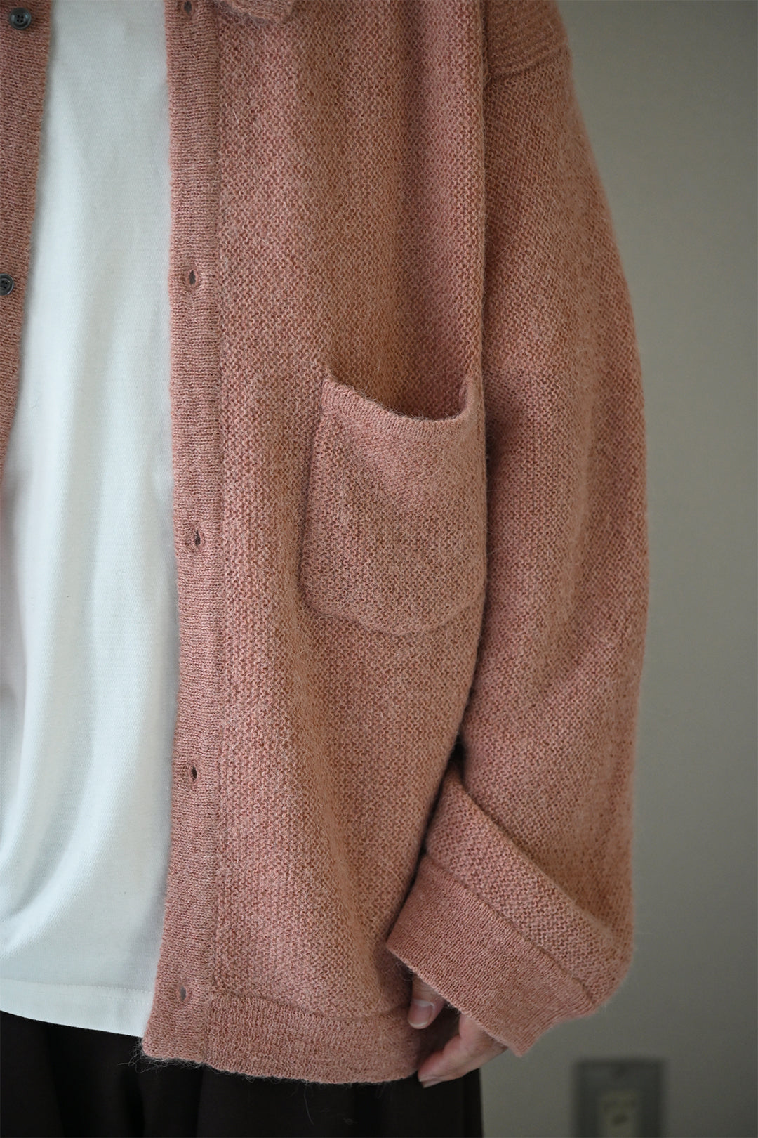 ANCELLM / KNIT SHIRT -PINK