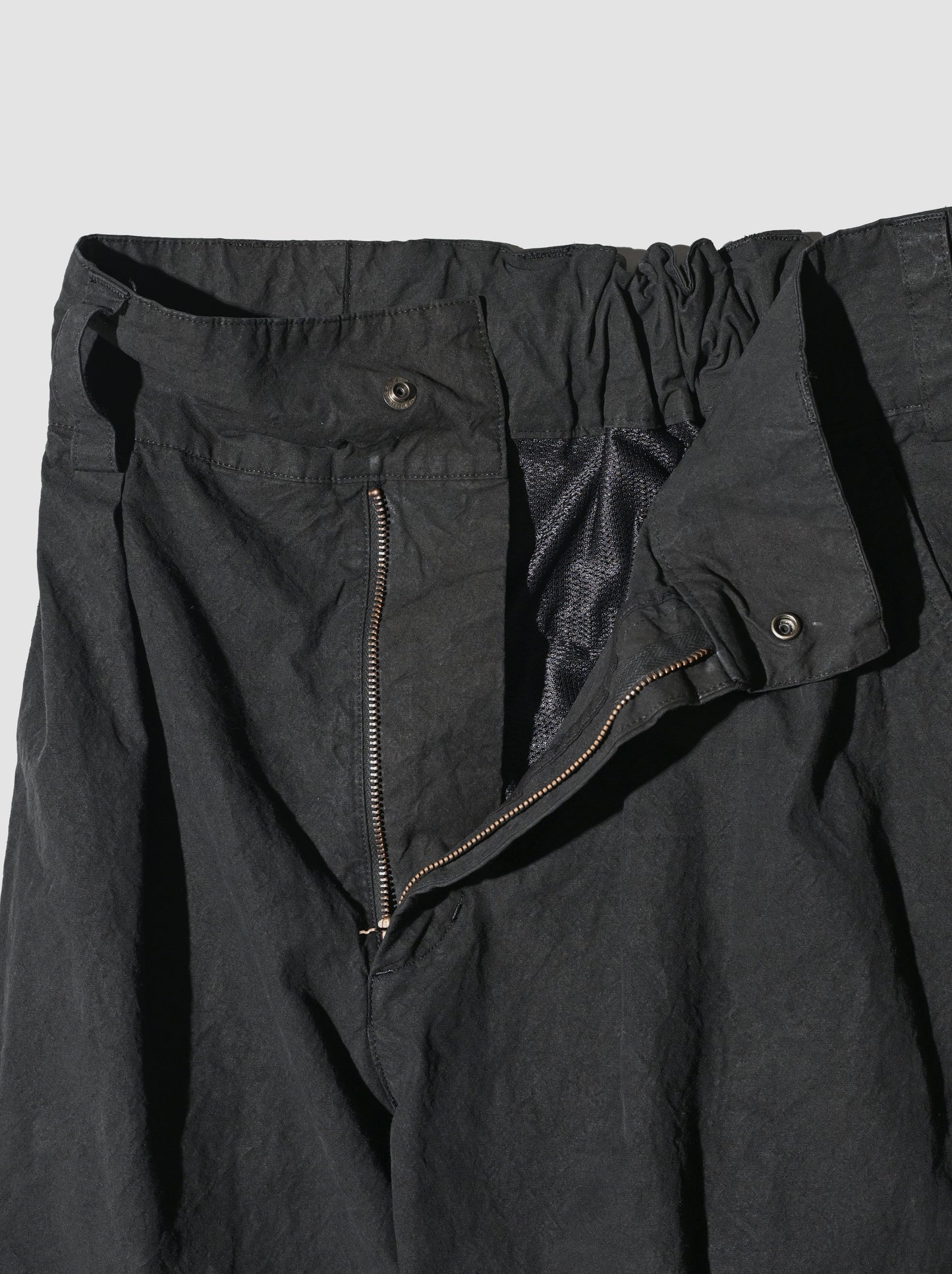 barbell object / zipper pt -BLACK