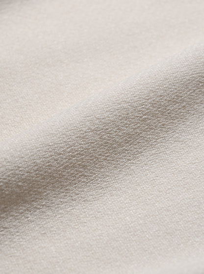 POSTELEGANT / Hemp Cotton Knit Pull-Over -OFF WHITE