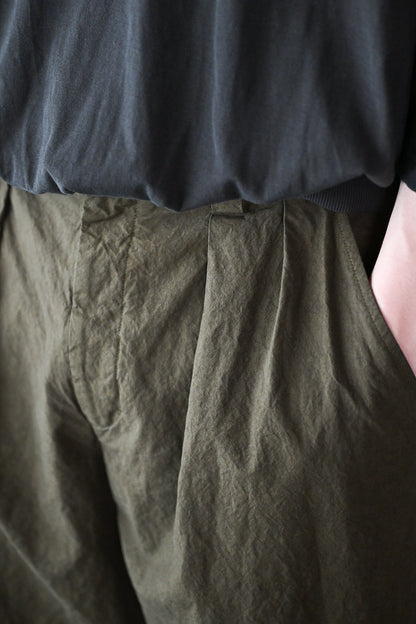 barbell object / zipper pt -KHAKI