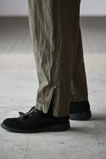 barbell object / zipper pt -KHAKI