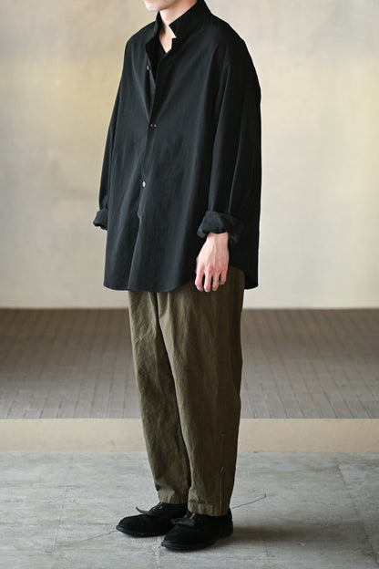 barbell object / twill po -BLACK