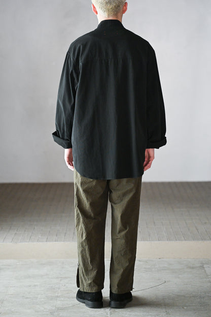 barbell object / twill po -BLACK