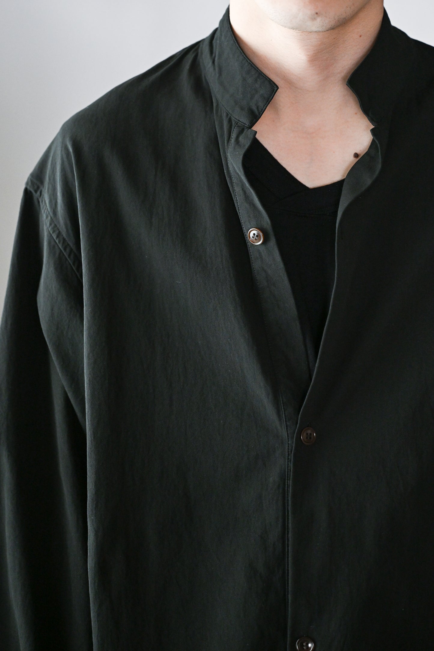 barbell object / twill po -BLACK