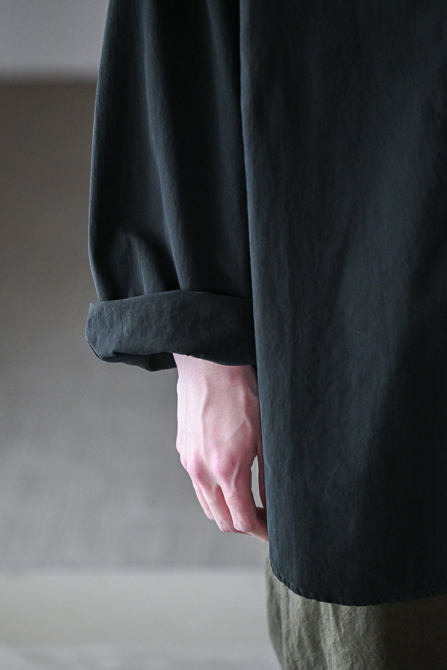 barbell object / twill po -BLACK