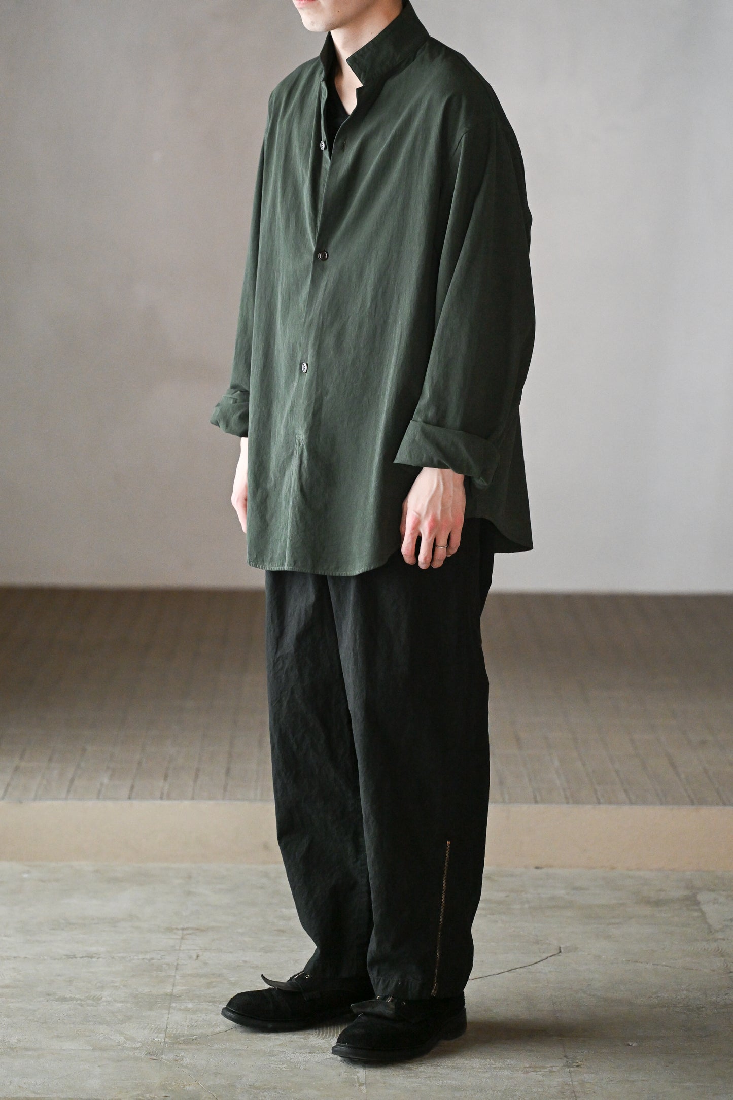 barbell object / twill po -KHAKI