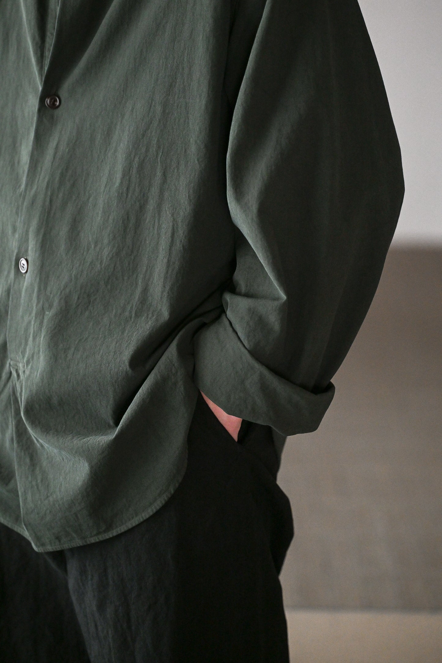 barbell object / twill po -KHAKI