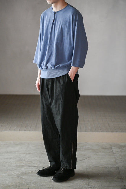 barbell object / zipper pt -BLACK