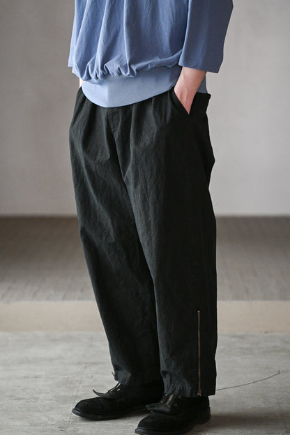 barbell object / zipper pt -BLACK