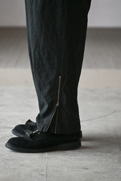 barbell object / zipper pt -BLACK