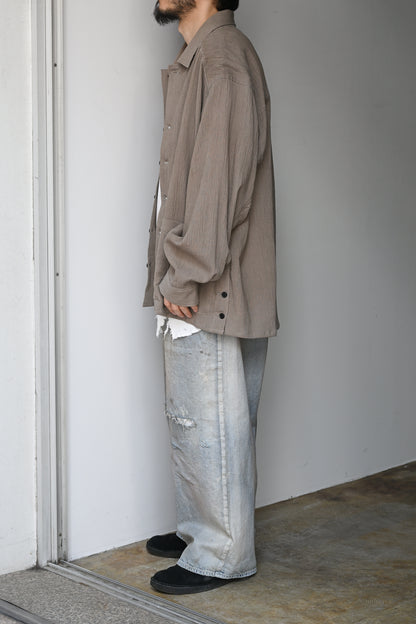 ANCELLM / DAMAGE WAFFLE TANK -WHITE