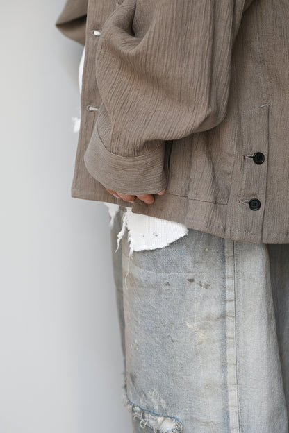 ANCELLM / DAMAGE WAFFLE TANK -WHITE