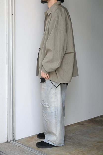 ANCELLM / DAMAGE WAFFLE TANK -D.BROWN