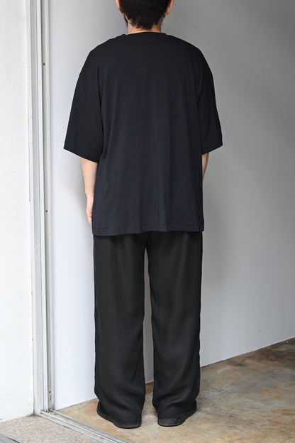 KAPTAIN SUNSHINE / Super Soft Merino Tenjiku Half-sleeve Tee -NAVY