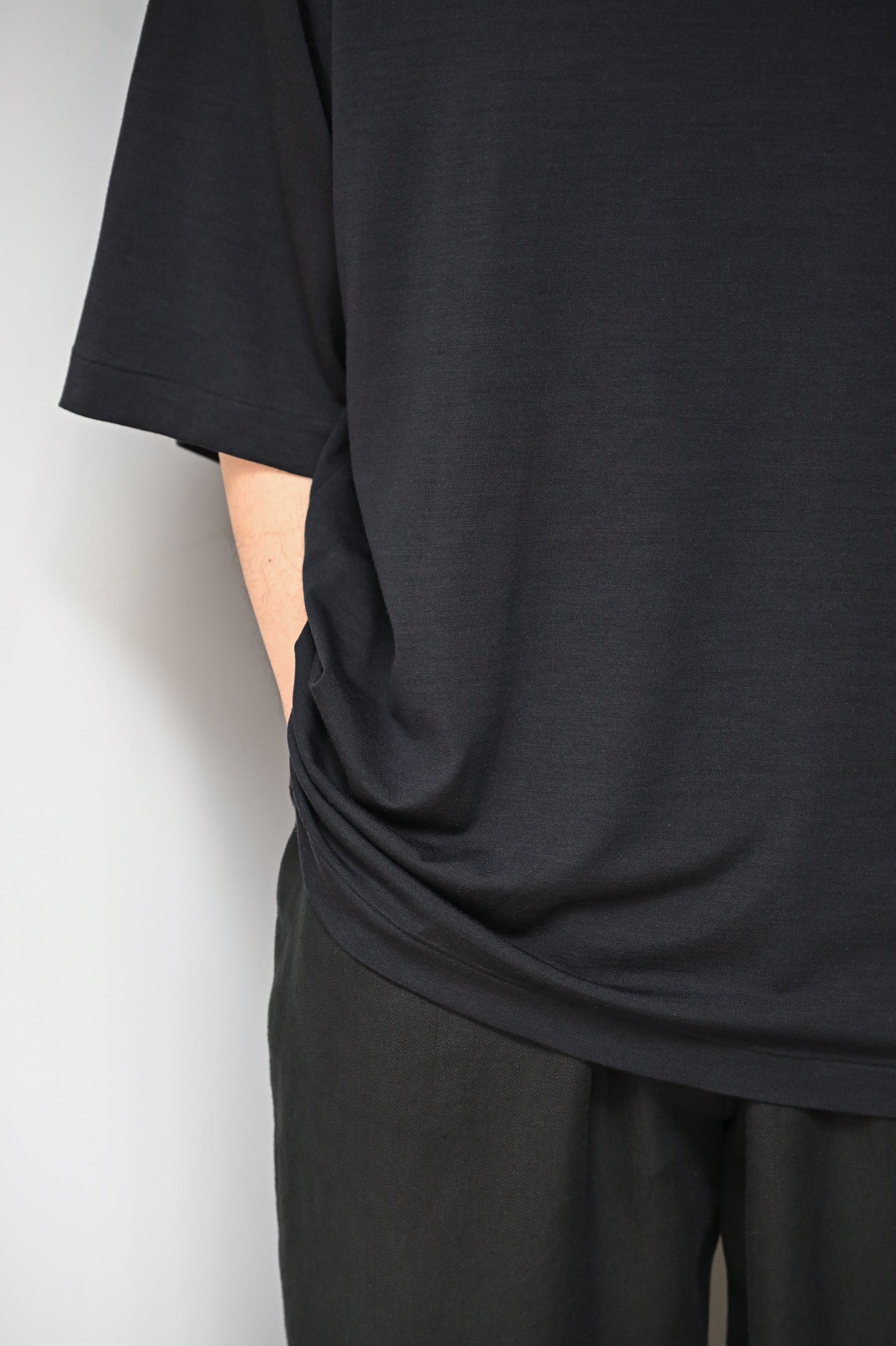 KAPTAIN SUNSHINE / Super Soft Merino Tenjiku Half-sleeve Tee -NAVY